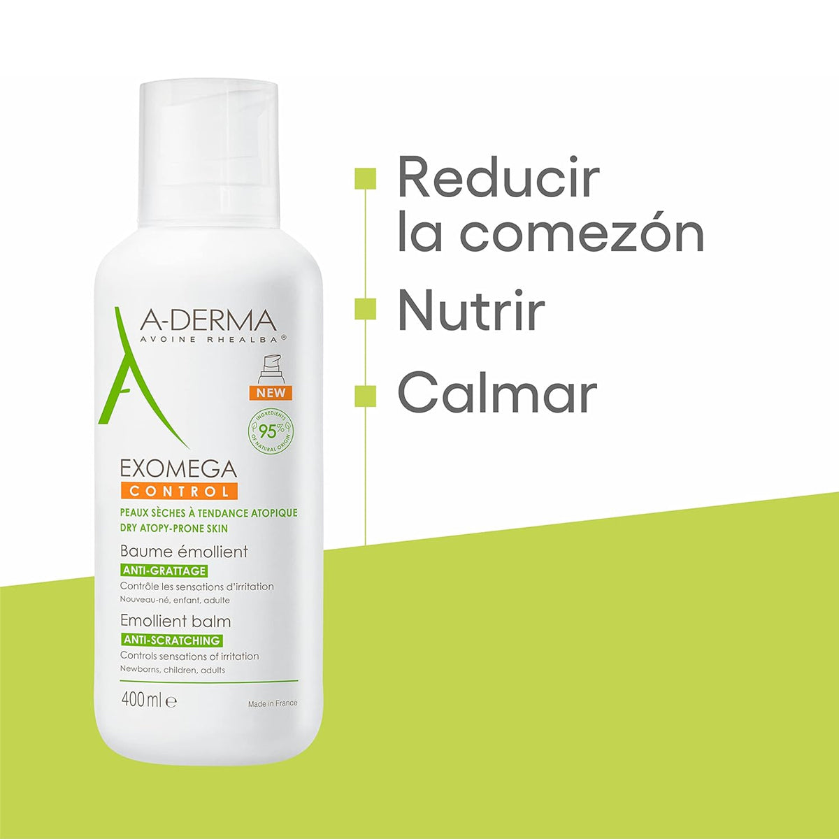 A-DERMA EXOMEGA CONTROL BÁLSAMO EMOLIENTE 400ML