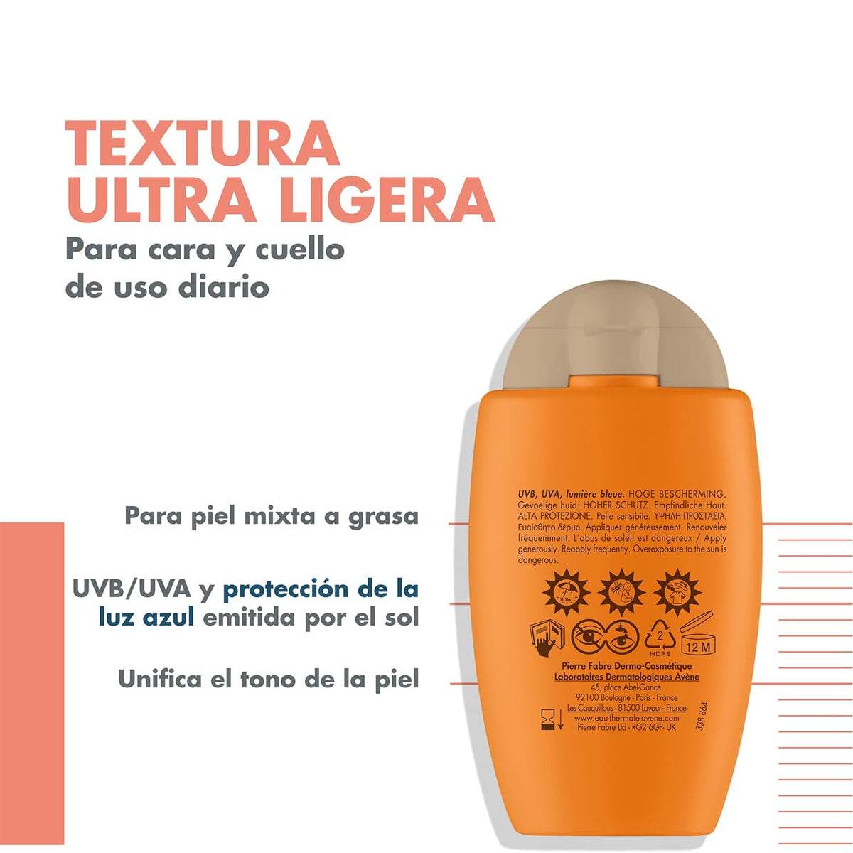 AVENE PROTECTOR SOLAR ULTRA FLUID MAT PERFECT SPF50+ 50ML