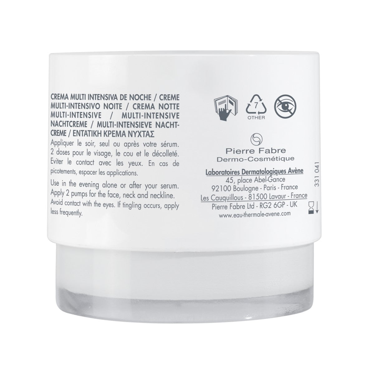 AVÉNE HYALURON ACTIV B3 CREMA DE NOCHE MULTIINTENSIVA 40ML
