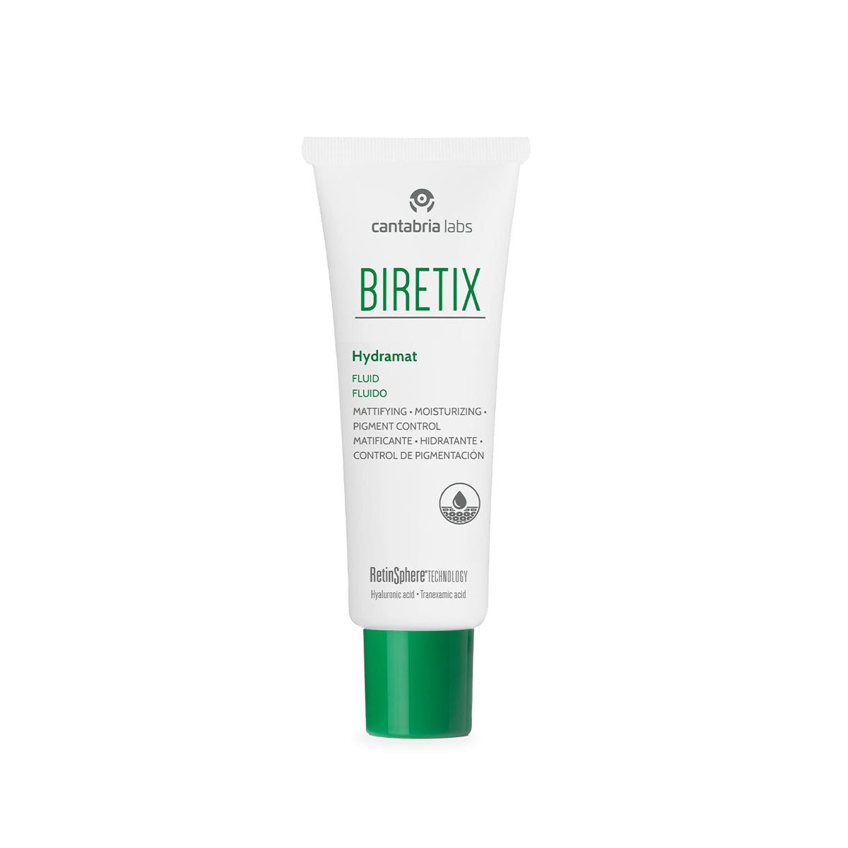 CANTABRIA LABS BIRETIX HYDRAMAT FLUIDO MATIFICANTE HIDRATANTE CONTROL PIGMENTACIÓN 50ML