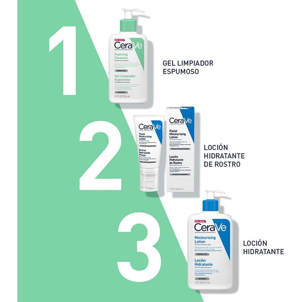 CERAVE GEL LIMPIADOR ESPUMOSO 236ML