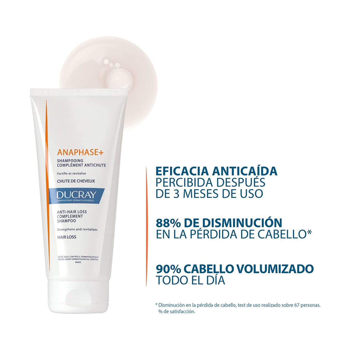 DUCRAY ANAPHASE+ SHAMPOO PARA LA CAÍDA DEL CABELLO 200ML