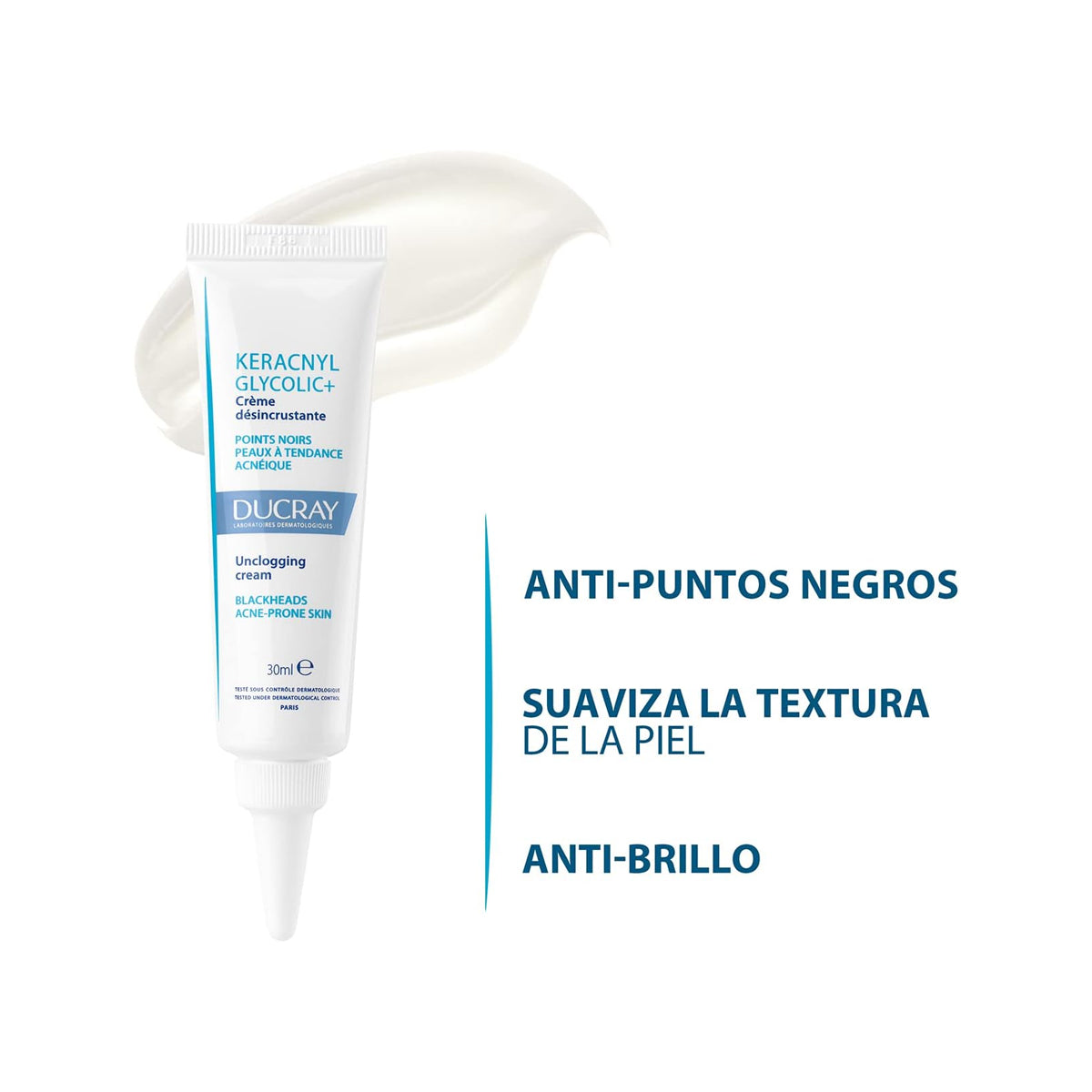 DUCRAY KERACNYL GLYCOLIC+ CREMA DESINCRUSTANTE PUNTOS NEGROS 30ML