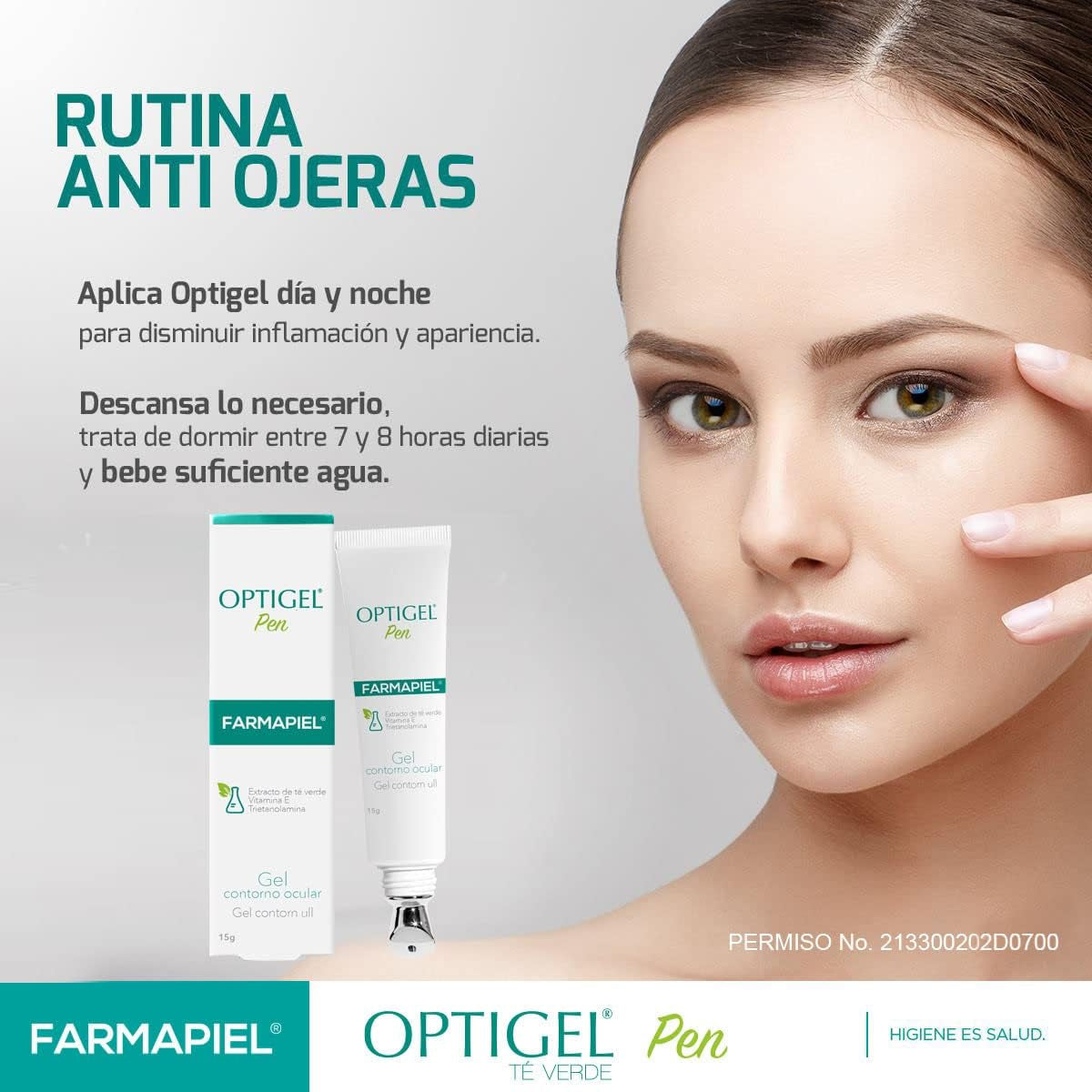 FARMAPIEL OPTIGEL PEN TÉ VERDE CONTORNO OCULAR 15GR