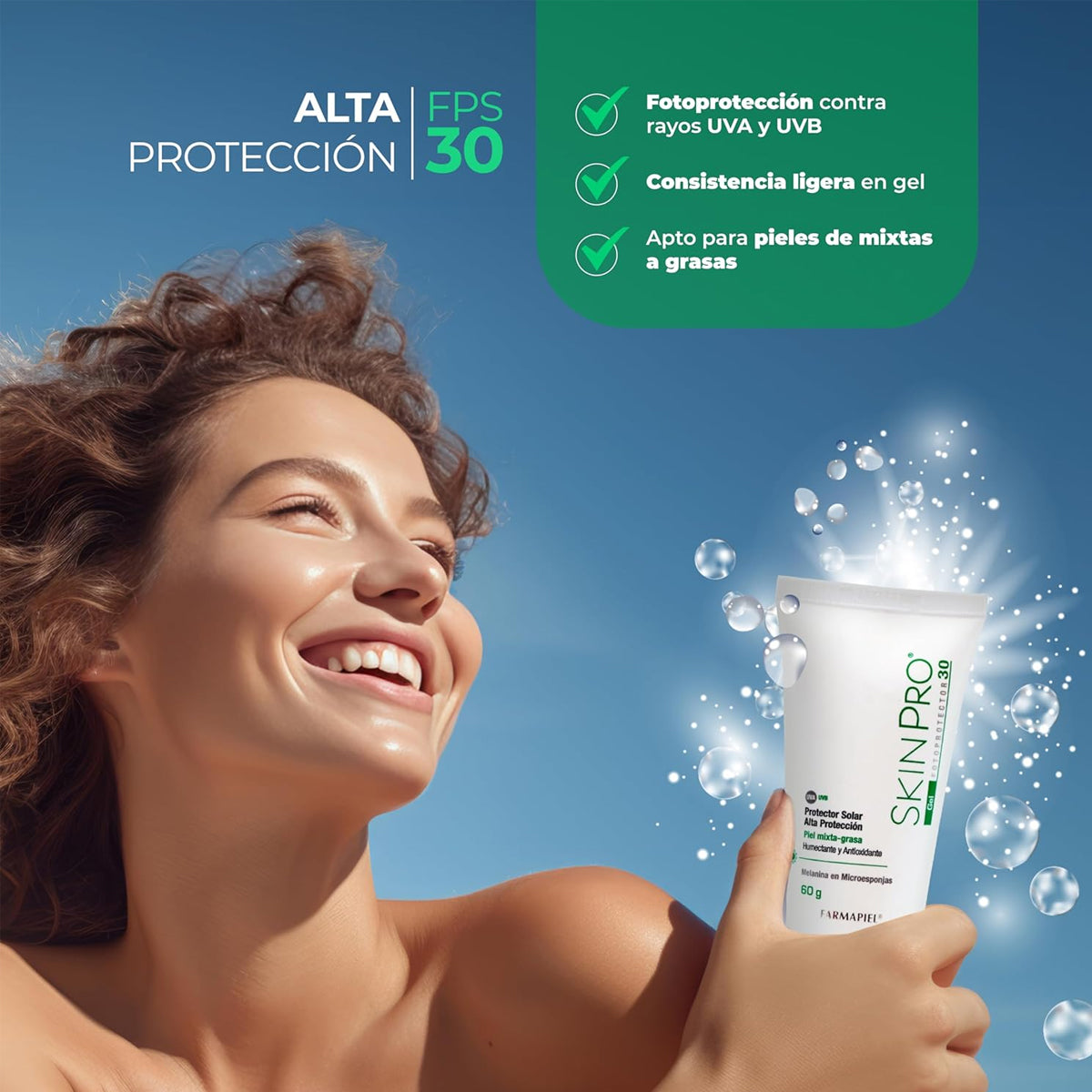 FARMAPIEL SKINPRO GEL FOTOPROTECTOR SPF30+ 60GR
