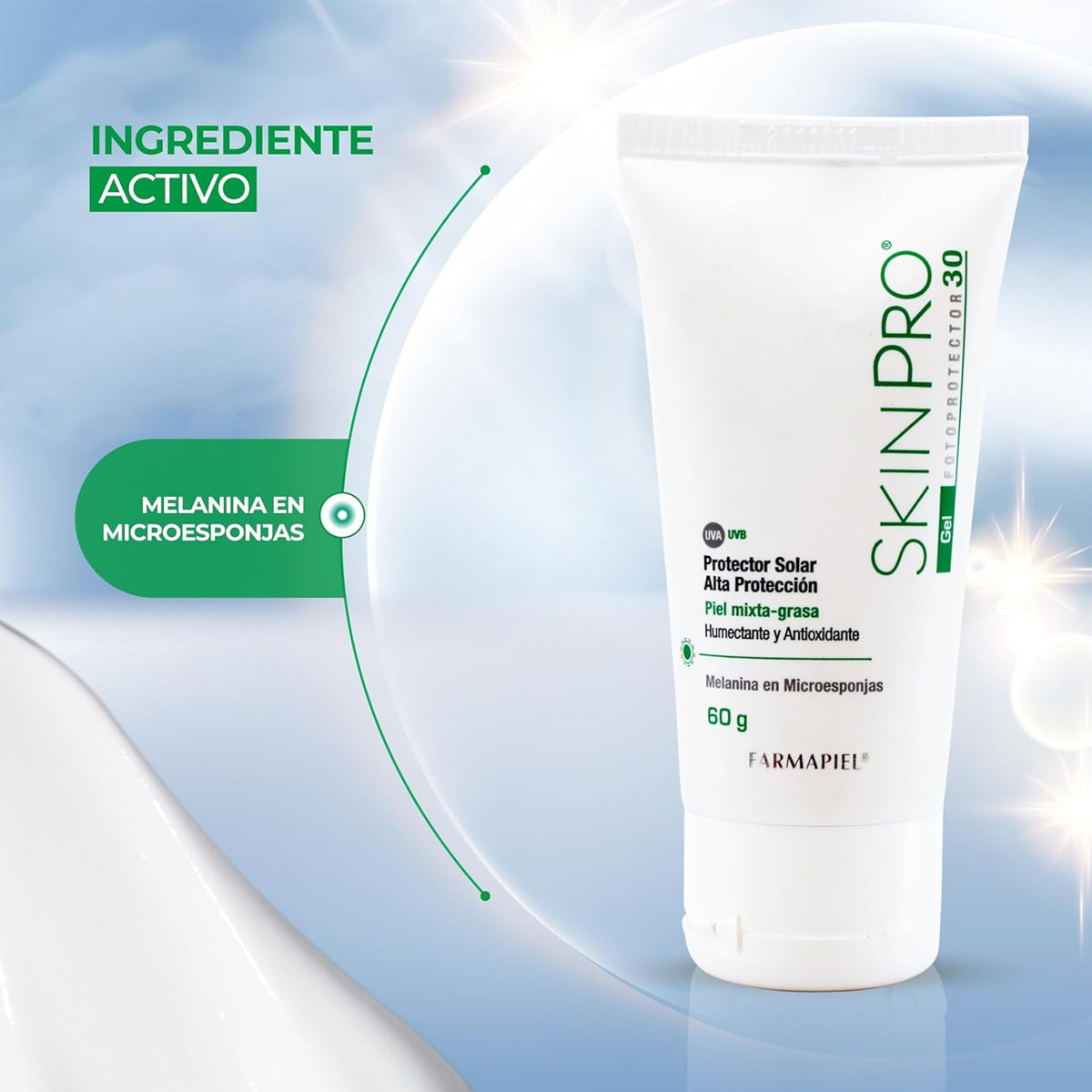 FARMAPIEL SKINPRO GEL FOTOPROTECTOR SPF30+ 60GR