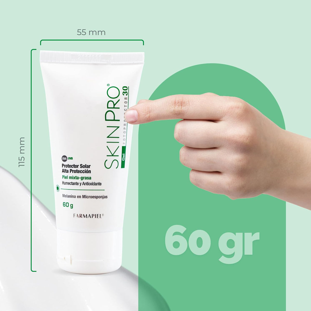 FARMAPIEL SKINPRO GEL FOTOPROTECTOR SPF30+ 60GR