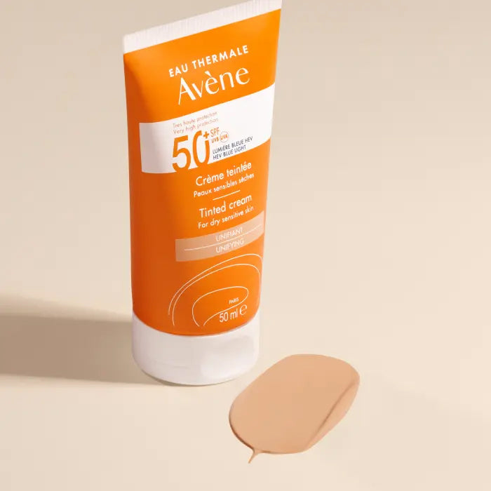 AVÉNE PROTECTOR SOLAR FLUÍDO CON COLOR TOQUE SECO LUZ AZUL HEV SPF50+ 50ML