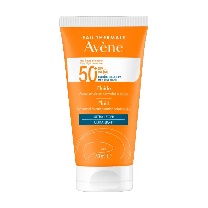 AVÉNE PROTECTOR SOLAR FLUÍDO TOQUE SECO LUZ AZUL HEV SPF50+ 50ML