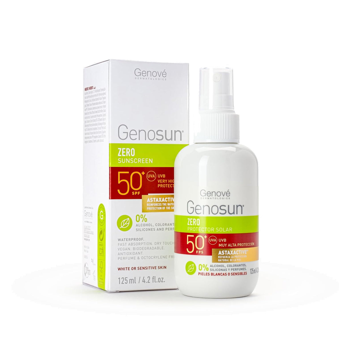 GENOVÉ GENOSUN ZERO PROTECTOR SOLAR SPF50+ 125ML
