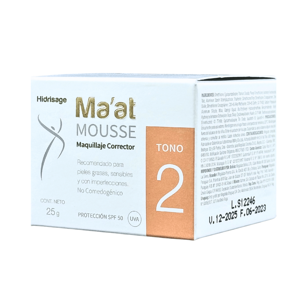 Hidrisage Mousse Maquillaje Corrector Tono 2