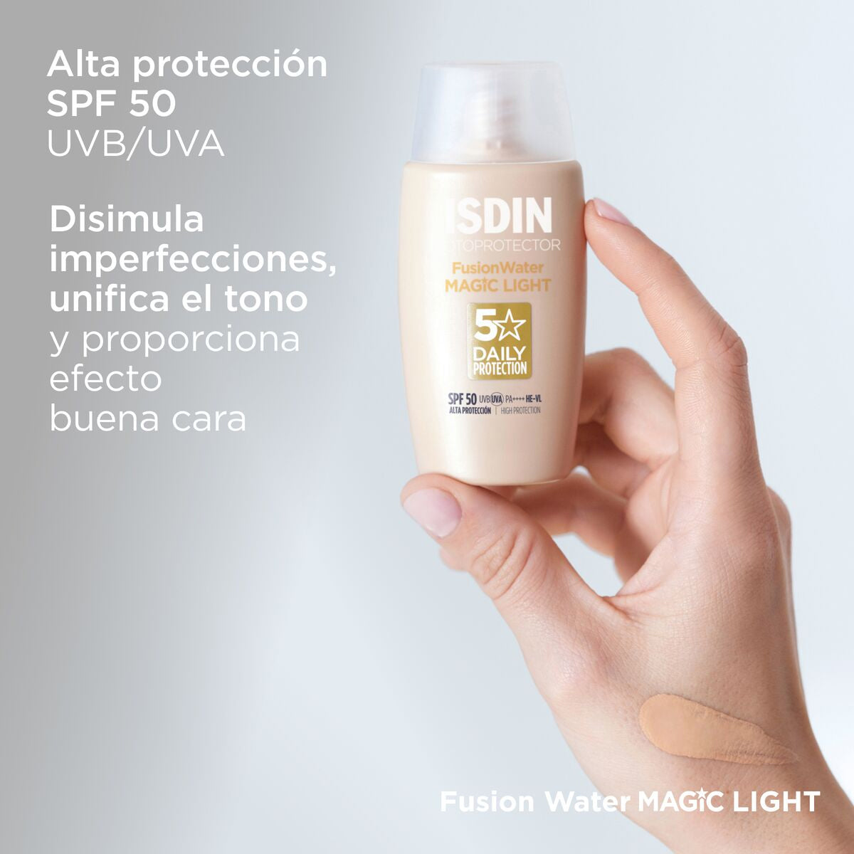 ISDIN FOTOPROTECTOR FUSION WATER MAGIC LIGHT SPF50+ 50ML