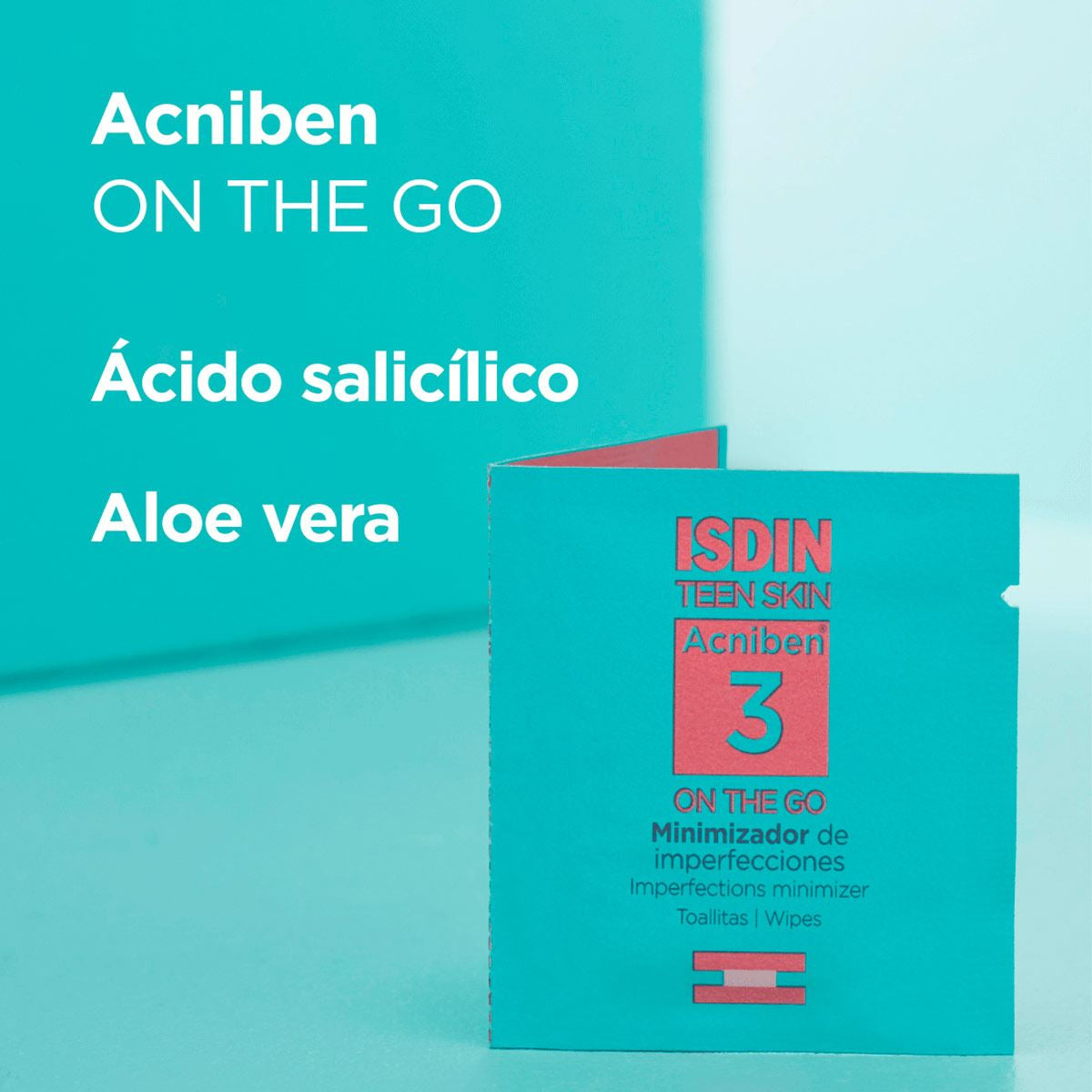 ISDIN ACNIBEN 3 ON THE GO MINIMIZADOR DE IMPERFECCIONES TOALLITAS 30PZ