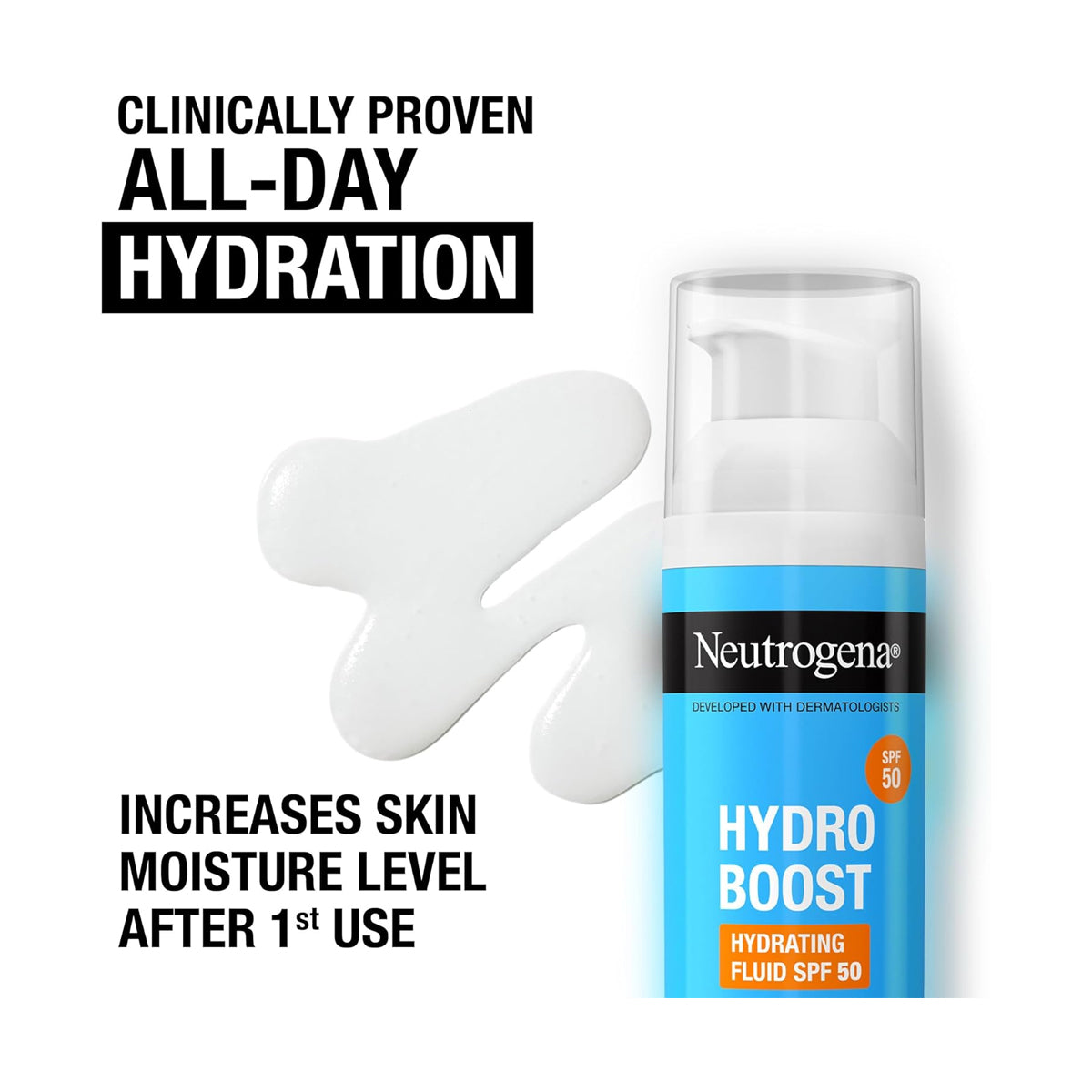 NEUTROGENA HYDRO BOOST HYALURONIC ACID HYDRATING FLUID SPF50+ 50ML