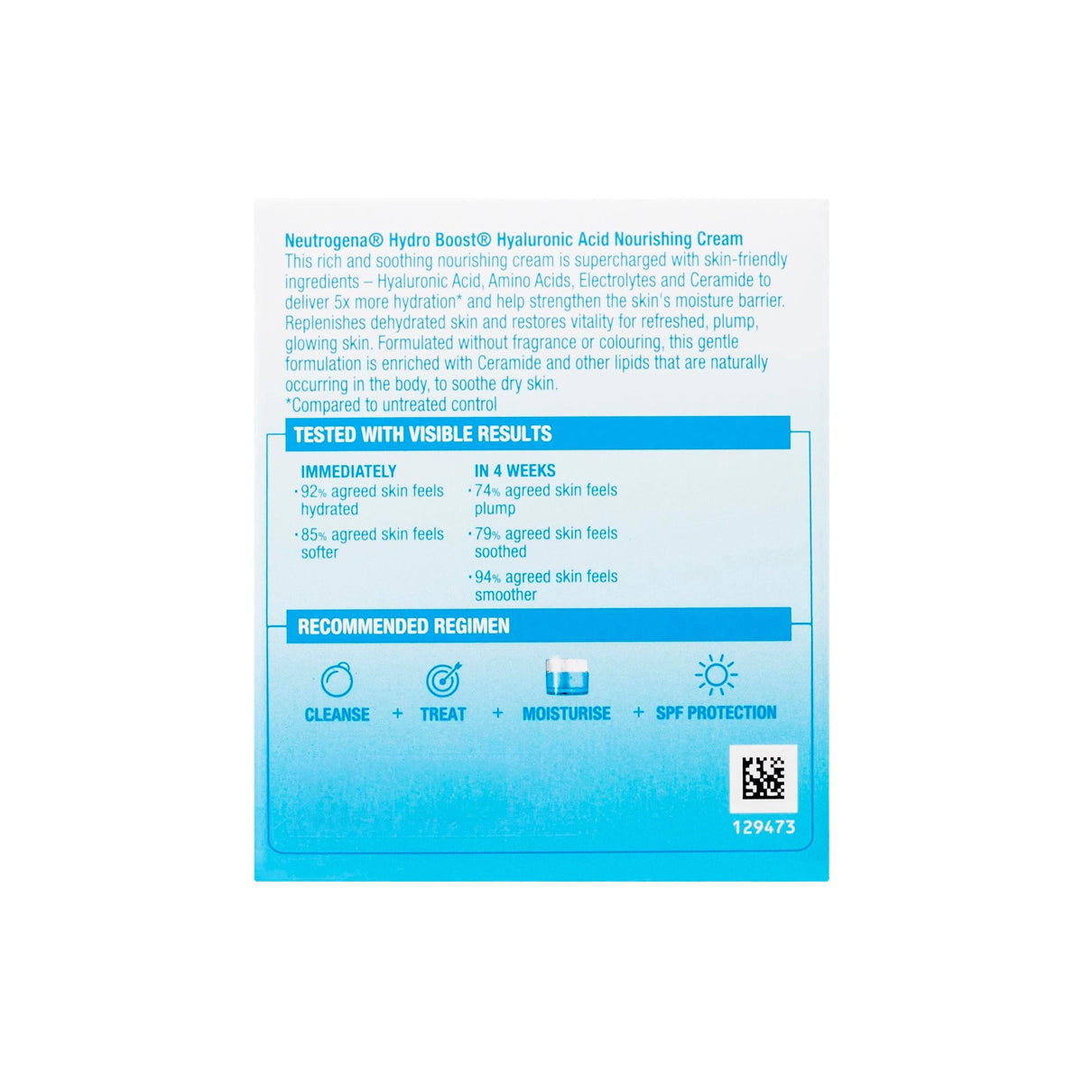 NEUTROGENA HYDRO BOOST HYALURONIC ACID NOURISH CREAM 50GR