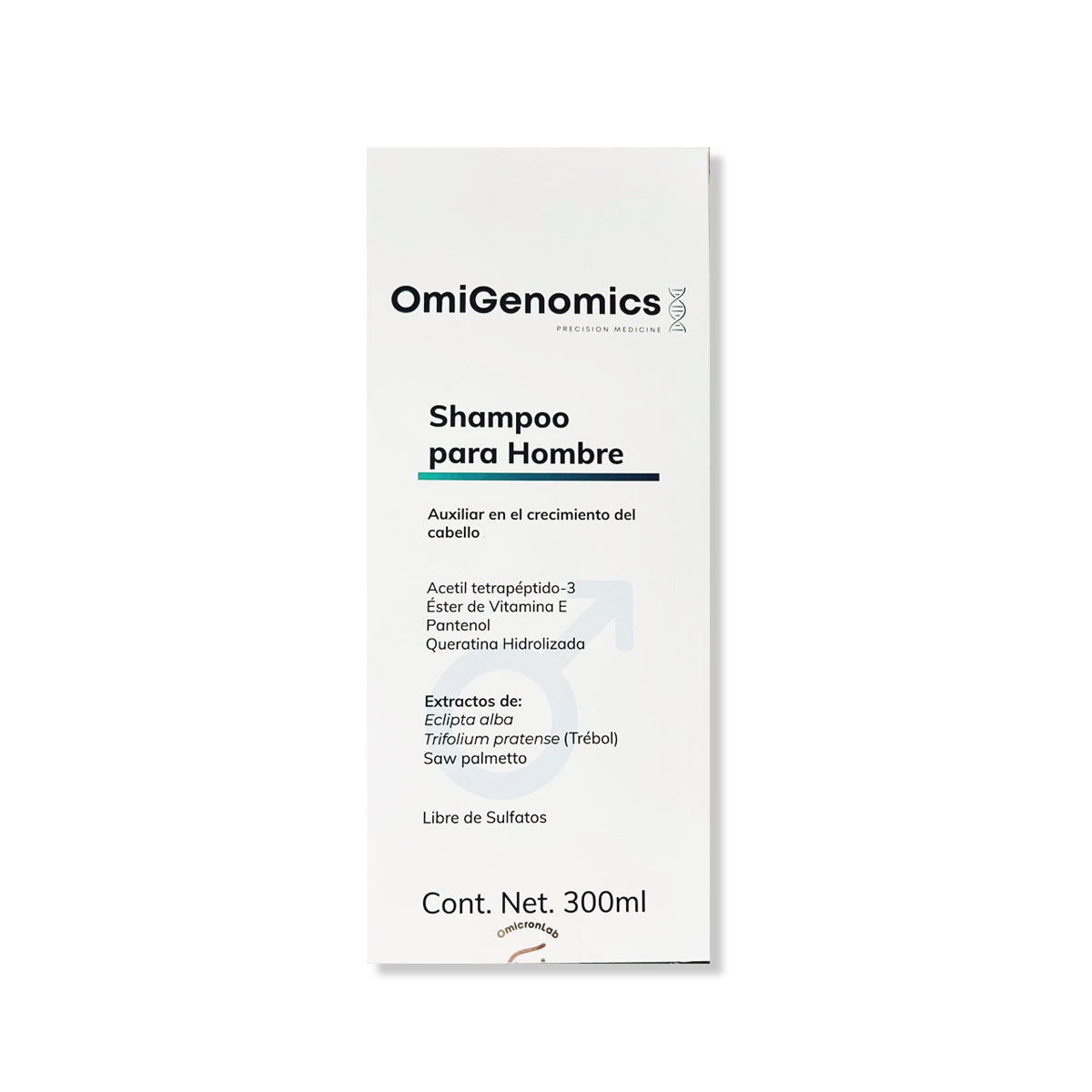 OMICRONLAB OMIGENOMICS SHAMPOO PARA HOMBRE 300ML