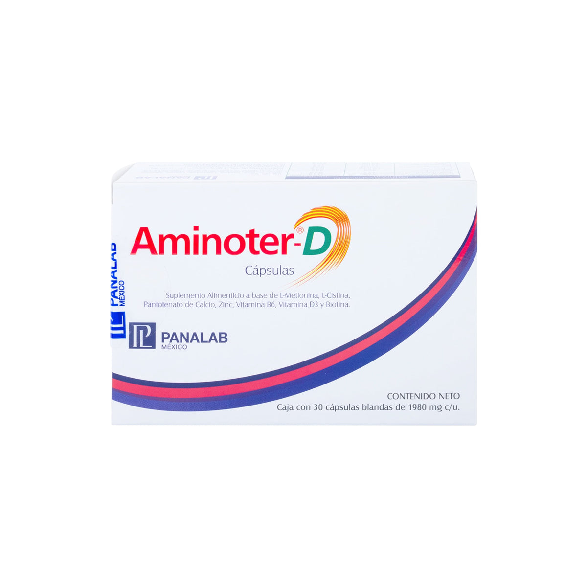 PANALAB AMINOTER-D SUPLEMENTO ALIMENTICIO CÁPSULAS 1980MG x 30CAPS