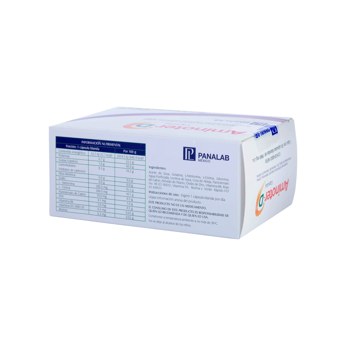 PANALAB AMINOTER-D SUPLEMENTO ALIMENTICIO CÁPSULAS 1980MG x 30CAPS