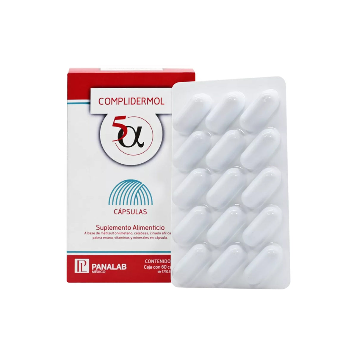 PANALAB COMPLIDERMOL CÁPSULAS SUPLEMENTO ALIMENTICIO 1710MG x 60CAPS