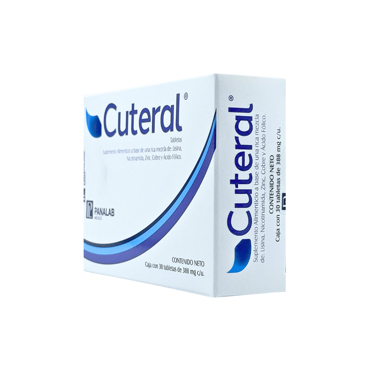 PANALAB CUTERAL TABLETAS SUPLEMENTO ALIMENTICIO 388MG x 30TABS