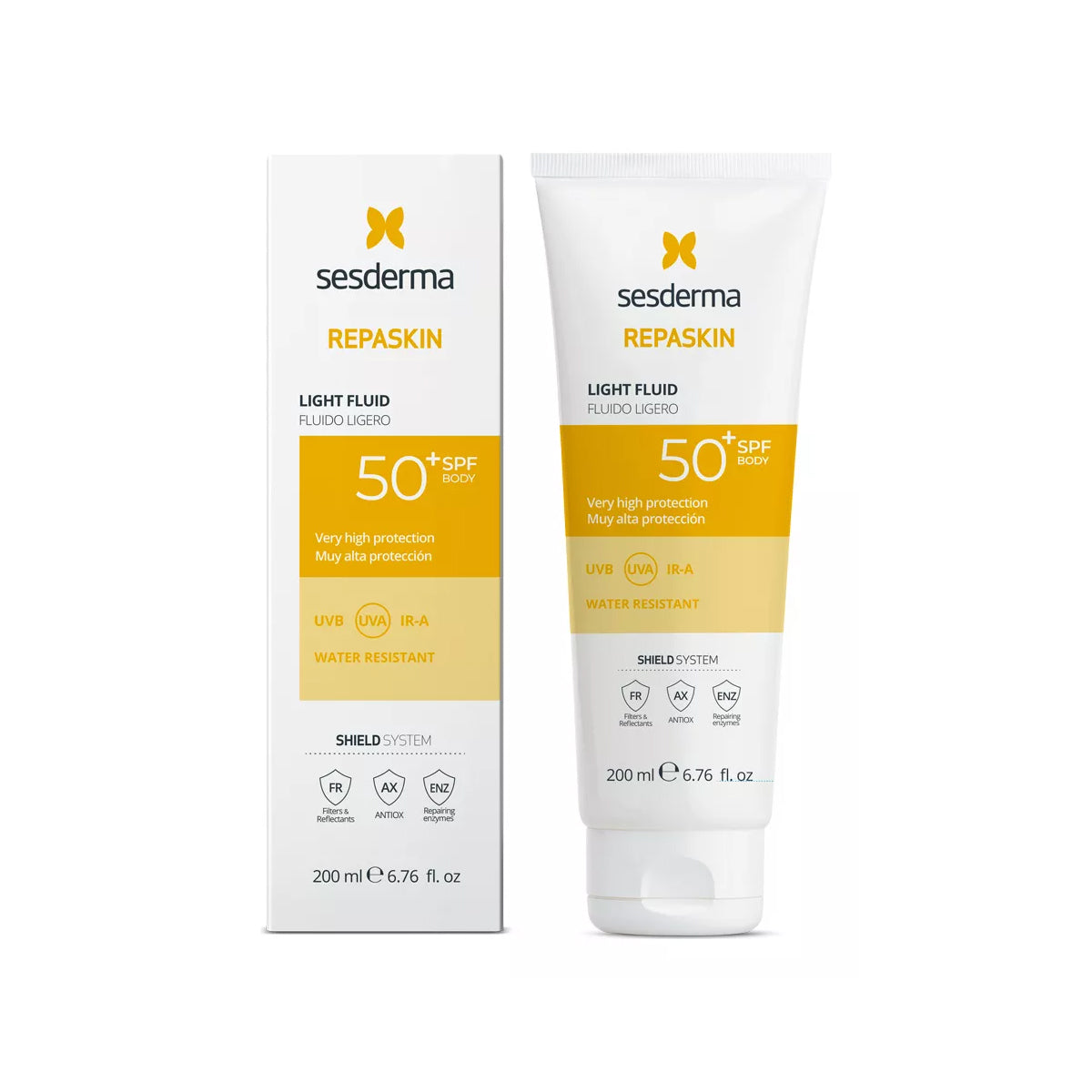 SESDERMA REPASKIN FOTOPROTECTOR FLUIDO LIGERO SPF50+ 200ML
