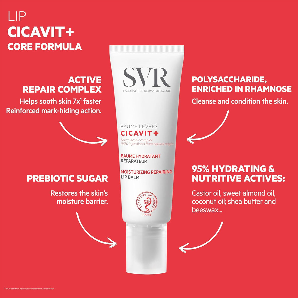 SVR CICAVIT+ BAUME LEVRES BÁLSAMO PARA LABIOS DAÑADOS 10GR