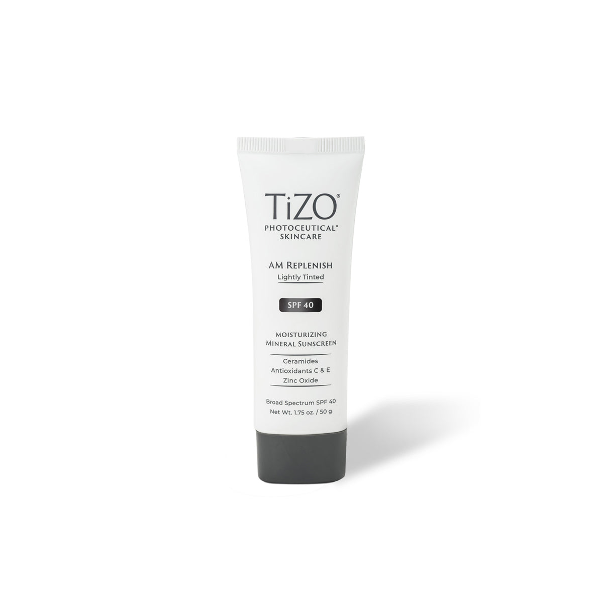 TIZO PHOTOCEUTICAL SKINCARE AM REPLENISH LIGHTLY TINTED MOISTURIZING MINERAL SCREEN SPF40+ 50GR