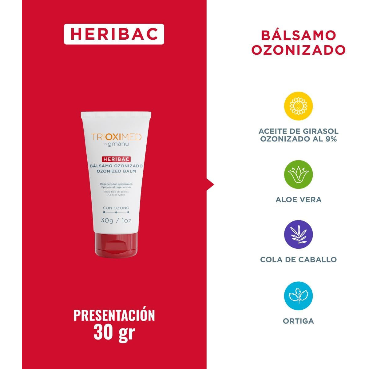 TRIOXIMED HERIBAC BÁLSAMO OZONIZADO 100GR