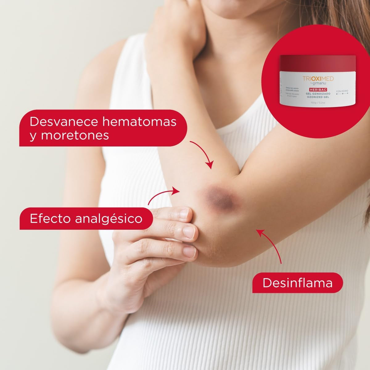 TRIOXIMED HERIBAC GEL OZONIZADO 150GR