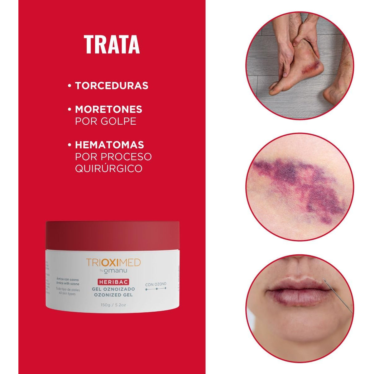 TRIOXIMED HERIBAC GEL OZONIZADO 150GR