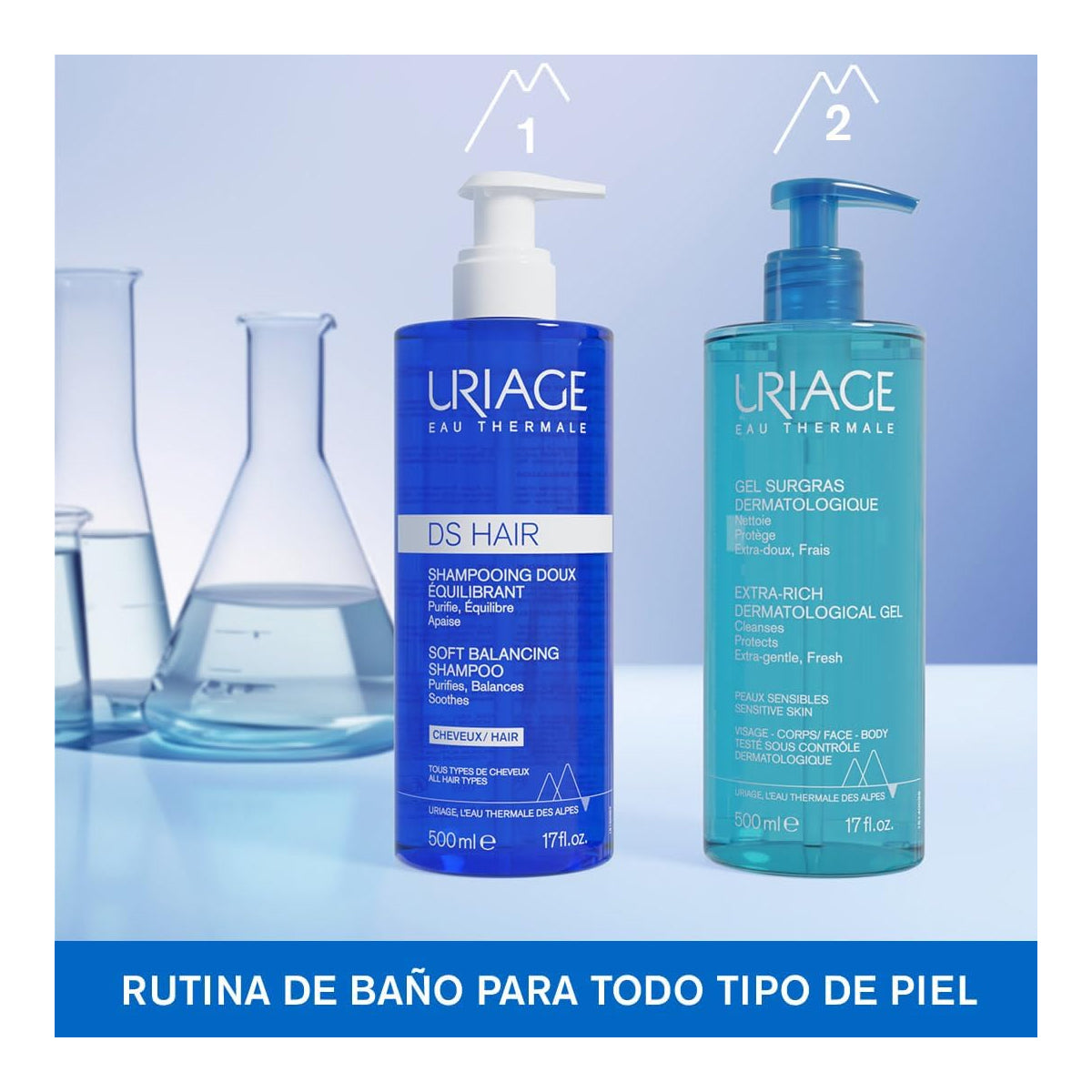 URIAGE DS HAIR SOFT BALANCING SHAMPOO 500ML