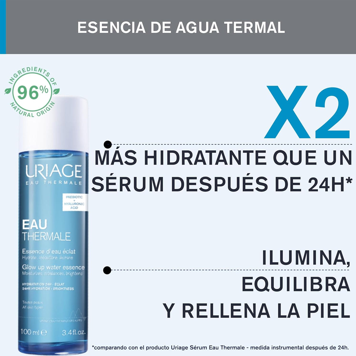 URIAGE EAU THERMALE GLOW UP WATER ESSENCE 100ML
