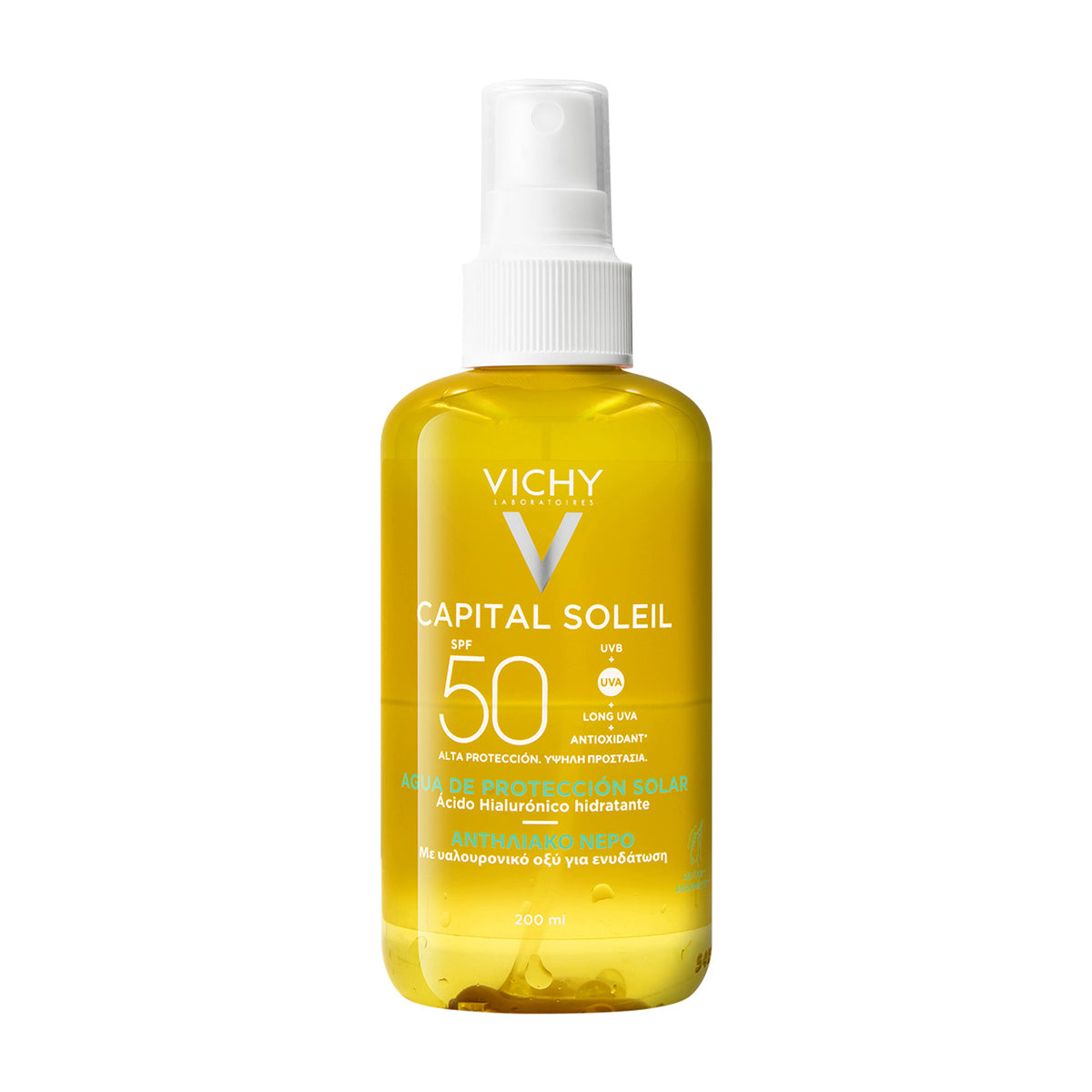 VICHY CAPITAL SOLEIL AGUA DE PROTECCIÓN SOLAR SPF50+ 200ML