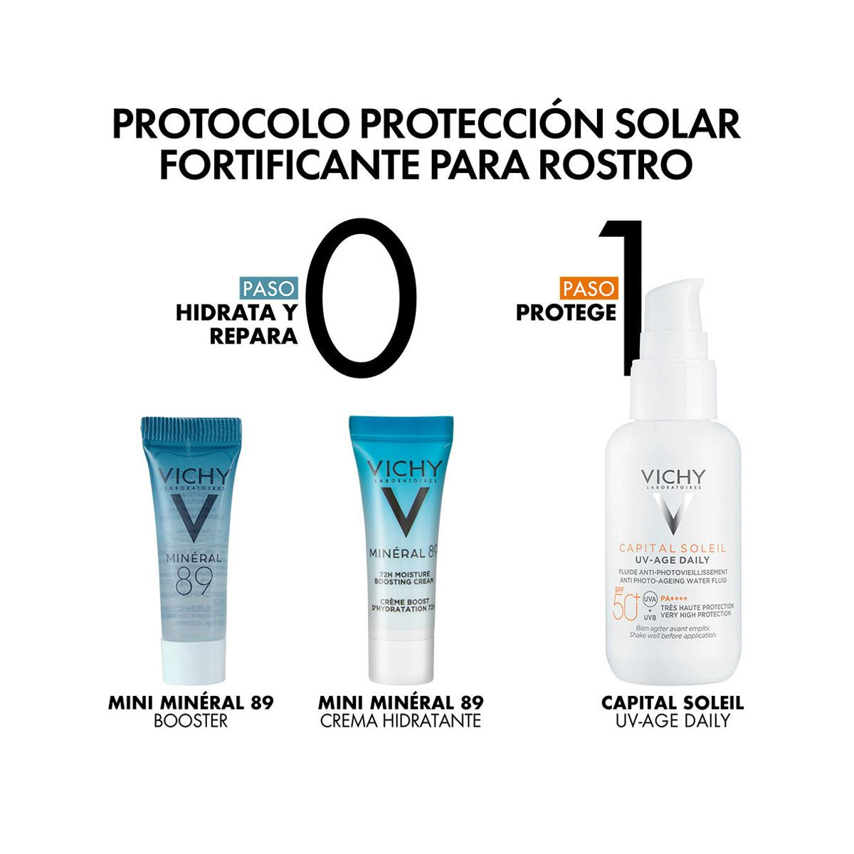 VICHY KIT CAPITAL SOLEIL PROTOCOLO SOLAR FORTIFICANTE 3PZ