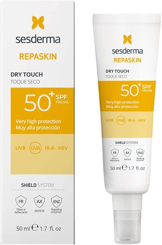SESDERMA REPASKIN FOTOPROTECTOR TACTO SEDA SIN COLOR SPF50+ 50ML