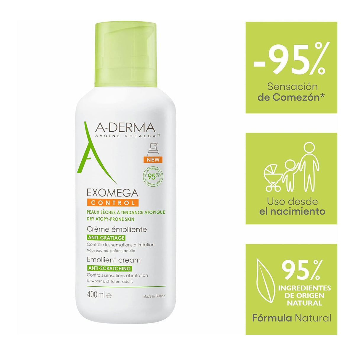 A-DERMA EXOMEGA CONTROL CREMA EMOLIENTE 400ML