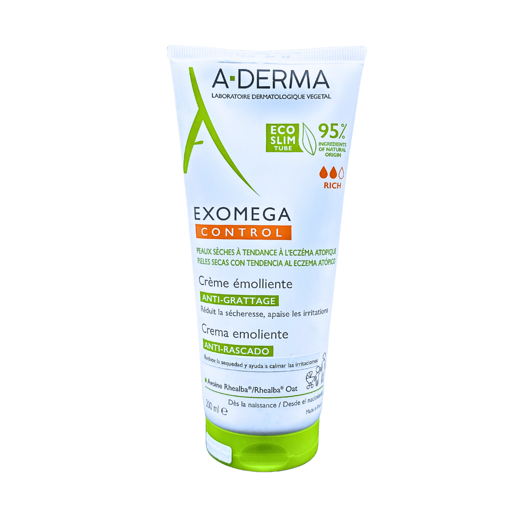 A-DERMA EXOMEGA CONTROL CREMA EMOLIENTE ANTICOMEZÓN 200ML