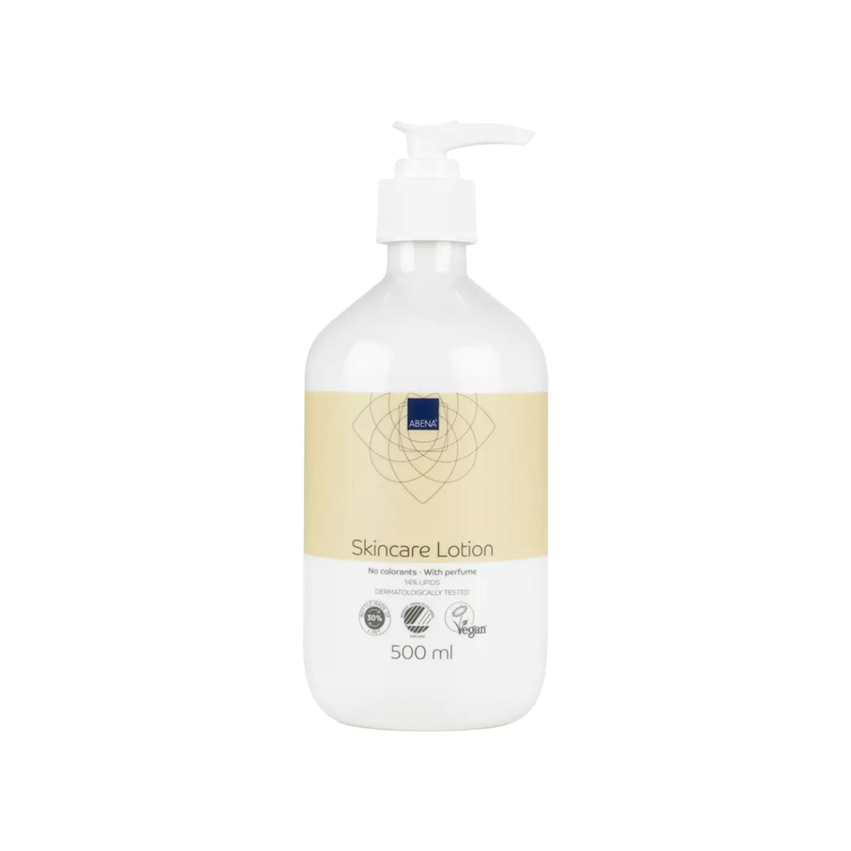 ABENA SKINCARE LOCIÓN HIDRATANTE PARA MANOS, CARA Y CUERPO 14% LÍPIDOS 500ML