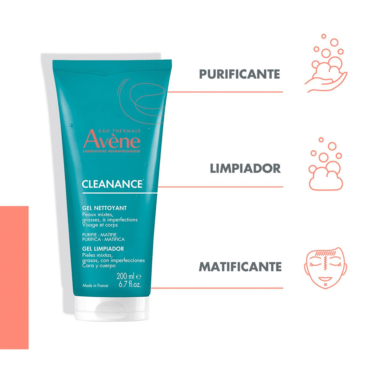 AVENE CLEANANCE GEL LIMPIADOR 200 ML
