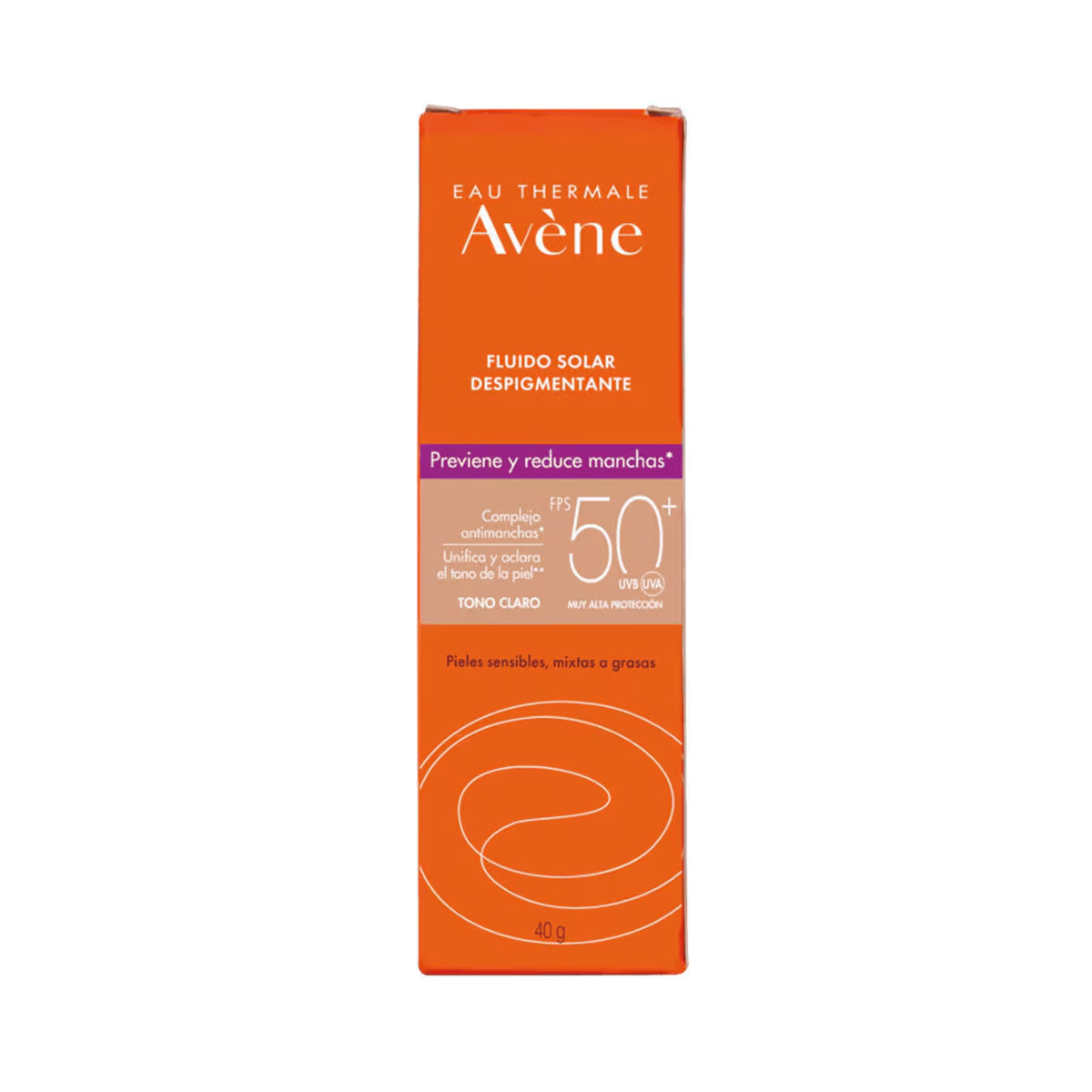 AVÉNE FLUIDO SOLAR DESPIGMENTANTE TONO CLARO SPF50+ 40GR