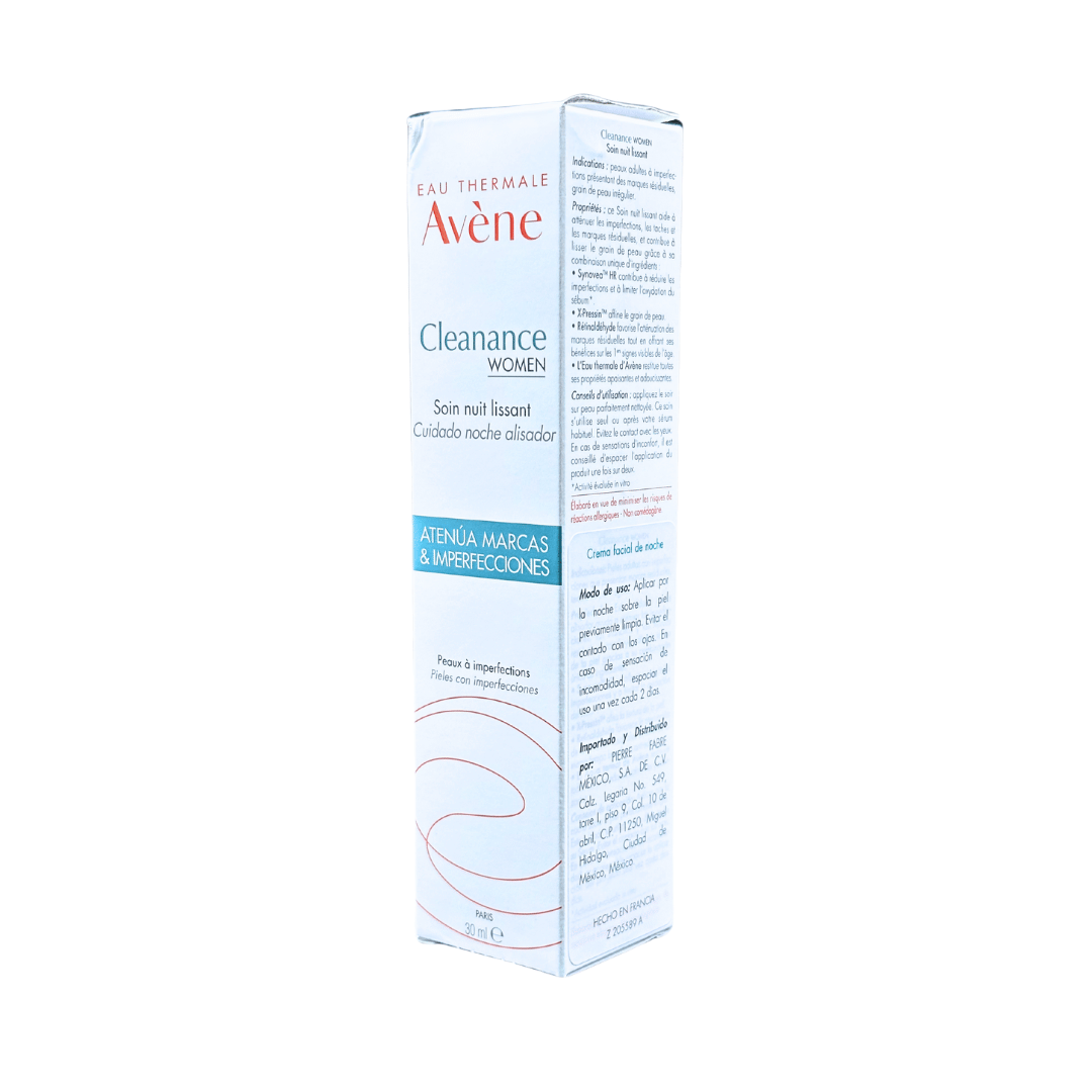 Avene Cleanance Women Cuidado Noche Alisador