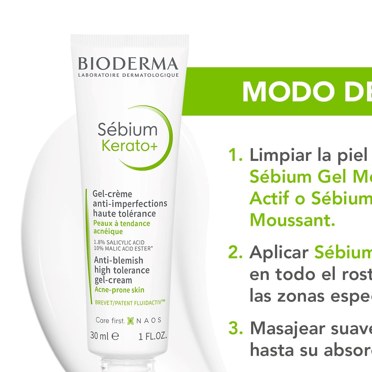 BIODERMA SÉBIUM KERATO + GEL CREMA 30ML