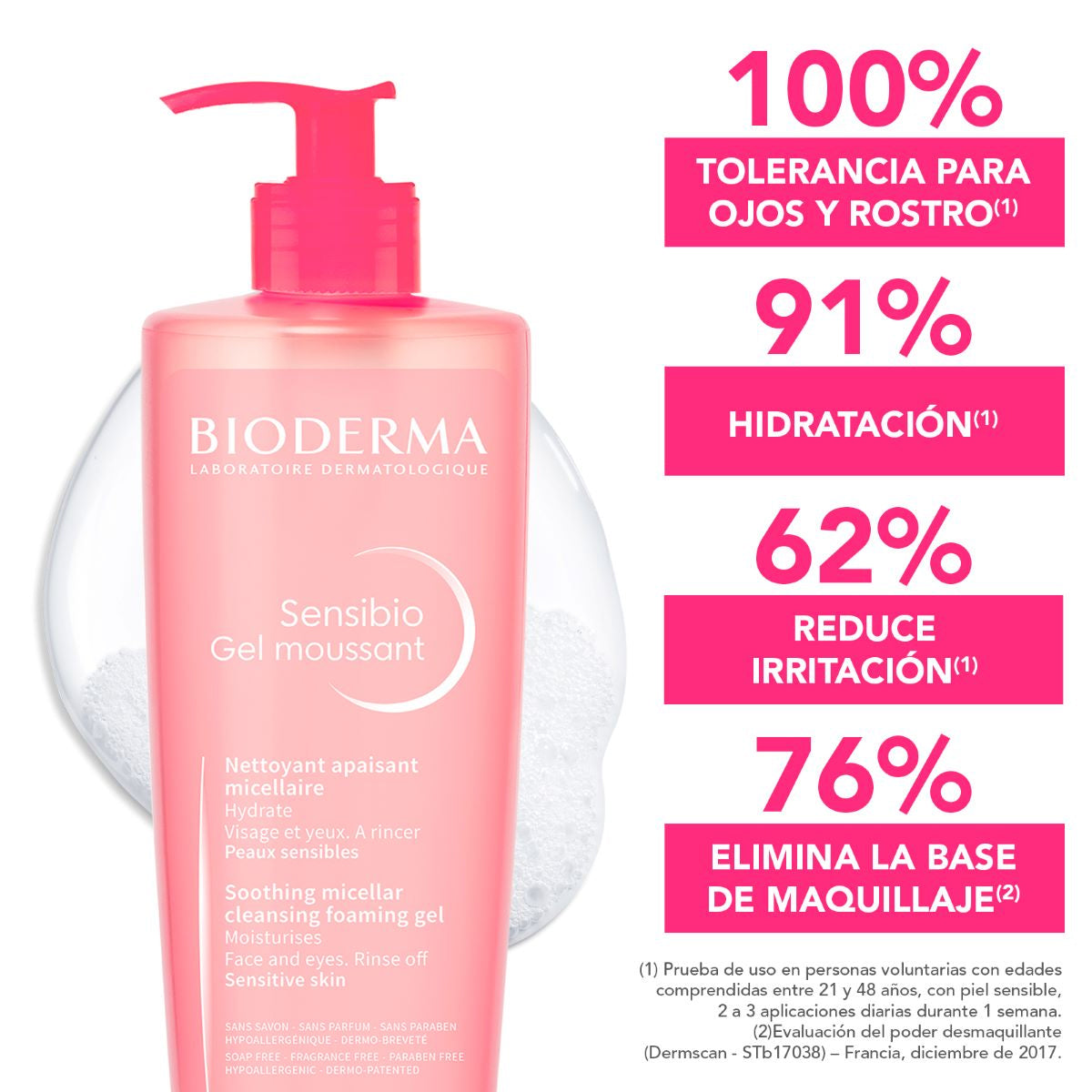 BIODERMA SENSIBIO GEL MOUSSANT 500ML