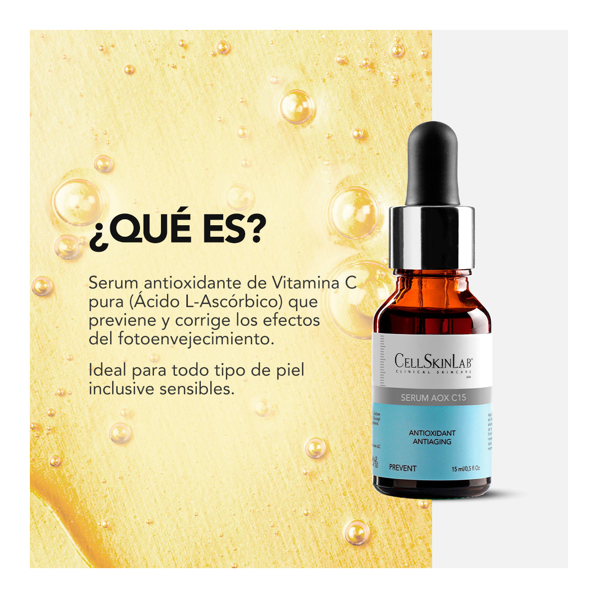 CELLSKINLAB SÉRUM AOX C15 ANTIOXIDANT ANTIAGING 15ML