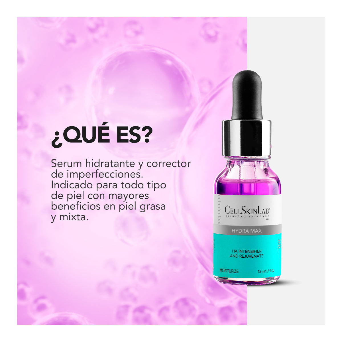 CELLSKINLAB HYDRA MAX HA INTENSIFIER AND REJUVENATE SÉRUM 15ML