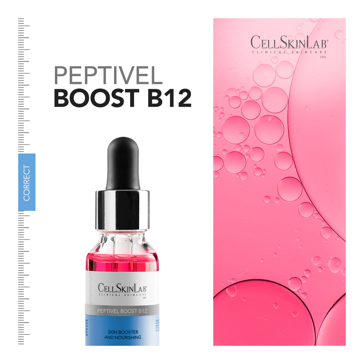 CELLSKINLAB PEPTIVEL BOOST B12 SKIN BOOSTER AND NOURISHING SÉRUM 15ML