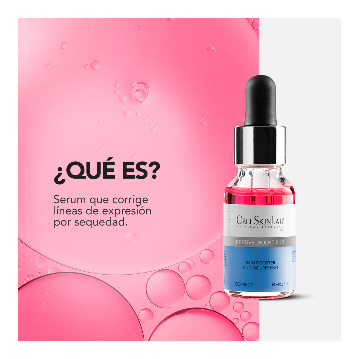 CELLSKINLAB PEPTIVEL BOOST B12 SKIN BOOSTER AND NOURISHING SÉRUM 15ML