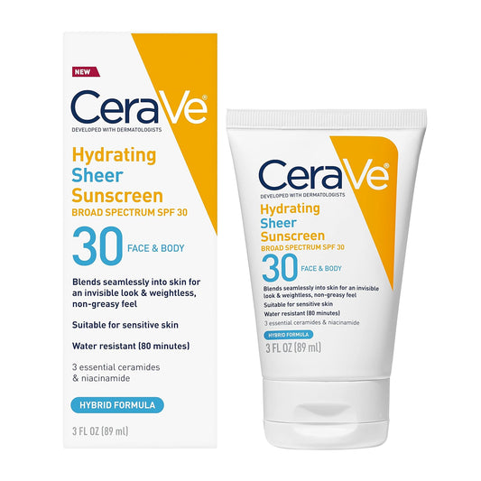 CERAVE HYDRATING SHEER SUNSCREEN 89ML