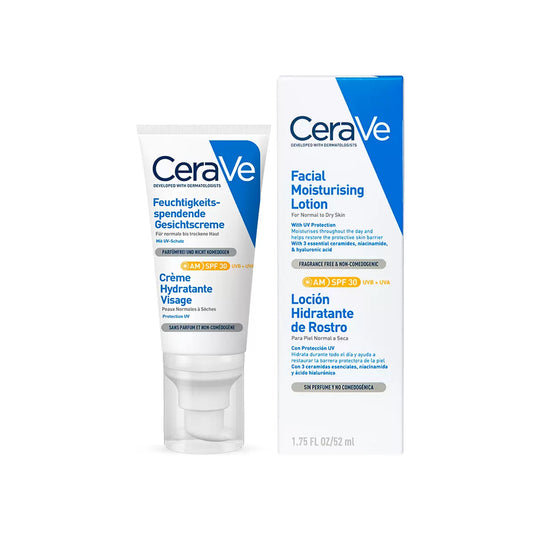 CERAVE LOCIÓN HIDRATANTE DE ROSTRO 2 AM SPF30+ 52ML