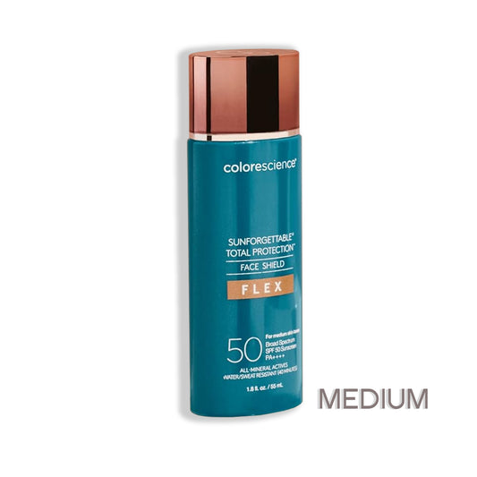COLORESCIENCE SUNFORGETTABLE TOTAL PROTECTION FACE SHIELD FLEX MEDIUM SPF50+ 55ML